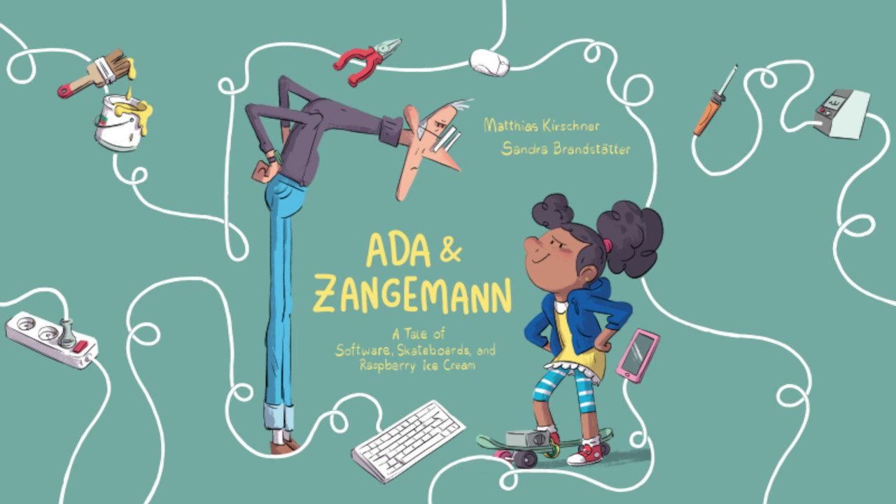 Ada & Zangemann: A Tale of Software, Skateboards, and Raspberry Icre Cream backdrop