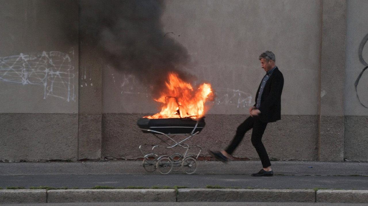 Maurizio Cattelan: Be Right Back backdrop