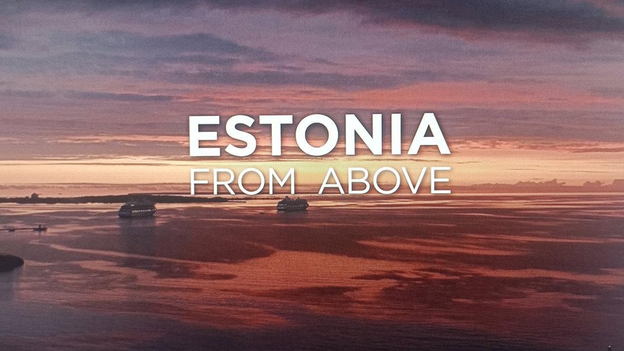 Estonia from above backdrop