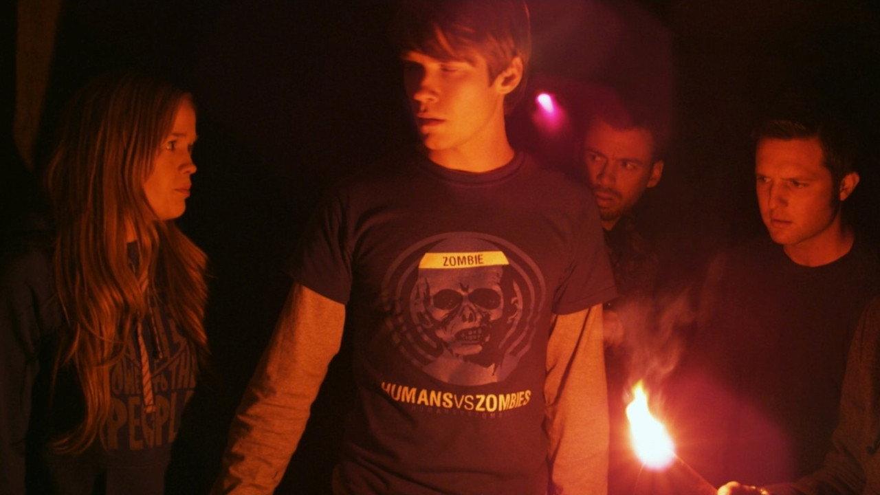 Humans vs Zombies backdrop