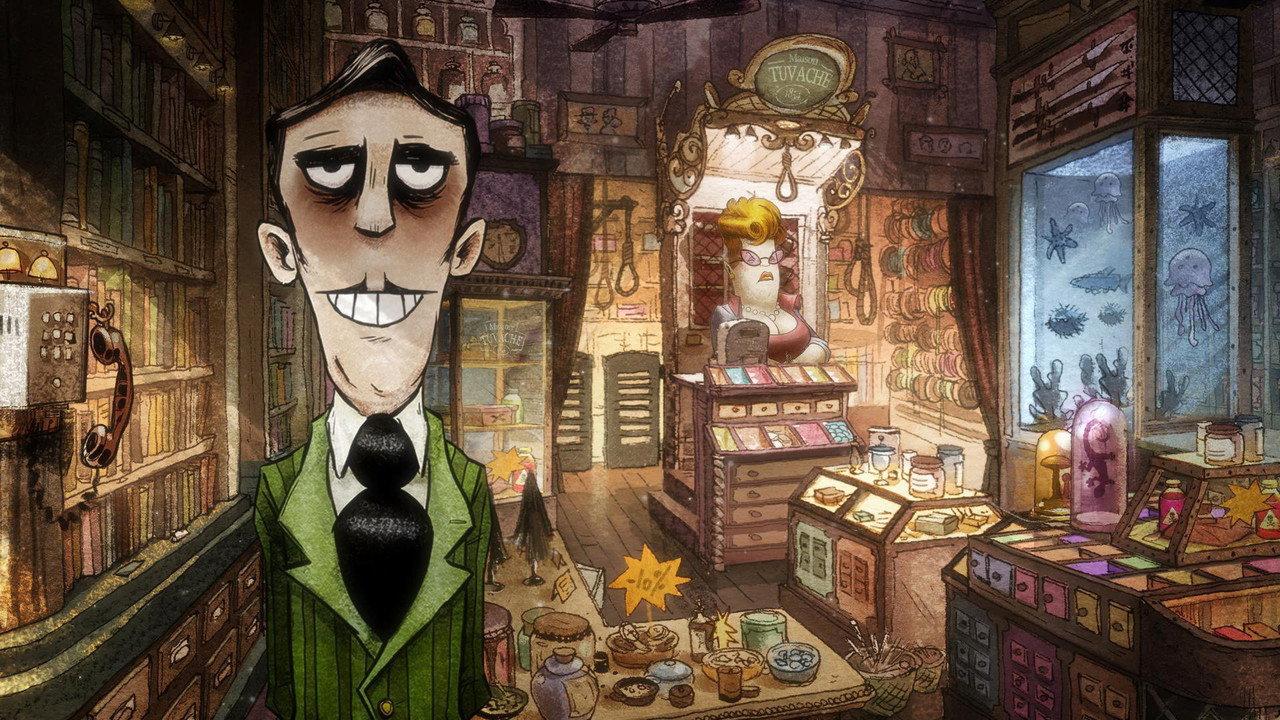 The Suicide Shop backdrop