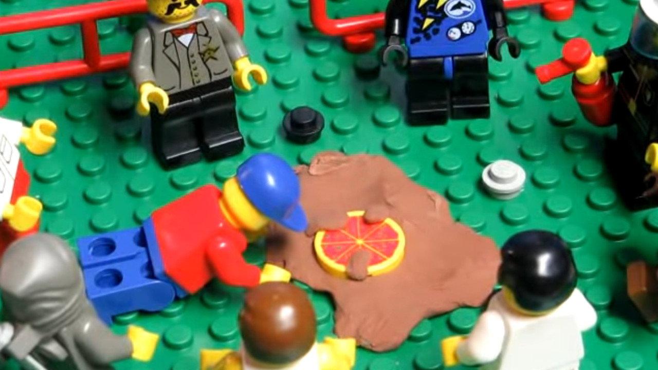 Lego Pizza Delivery backdrop