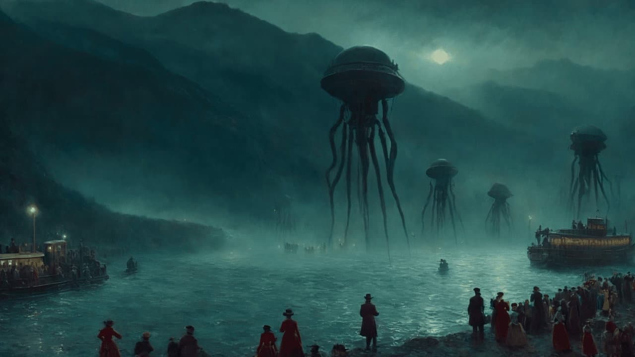 The War Of The Worlds: The Prophetic Novel backdrop