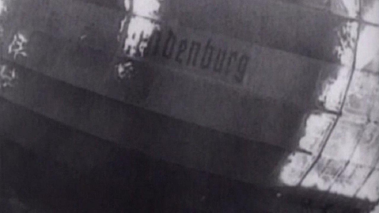 The Hindenburg backdrop