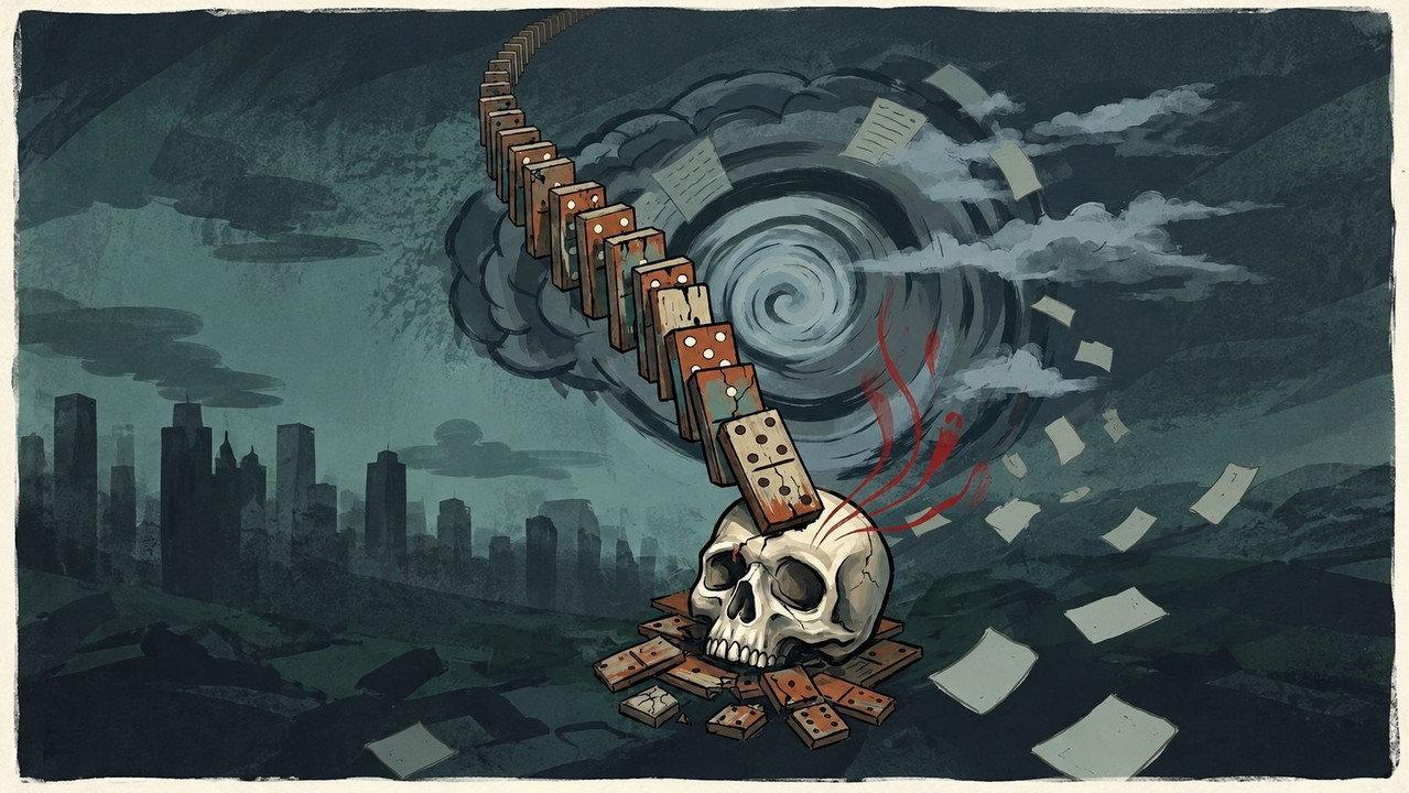 Domino Effect backdrop