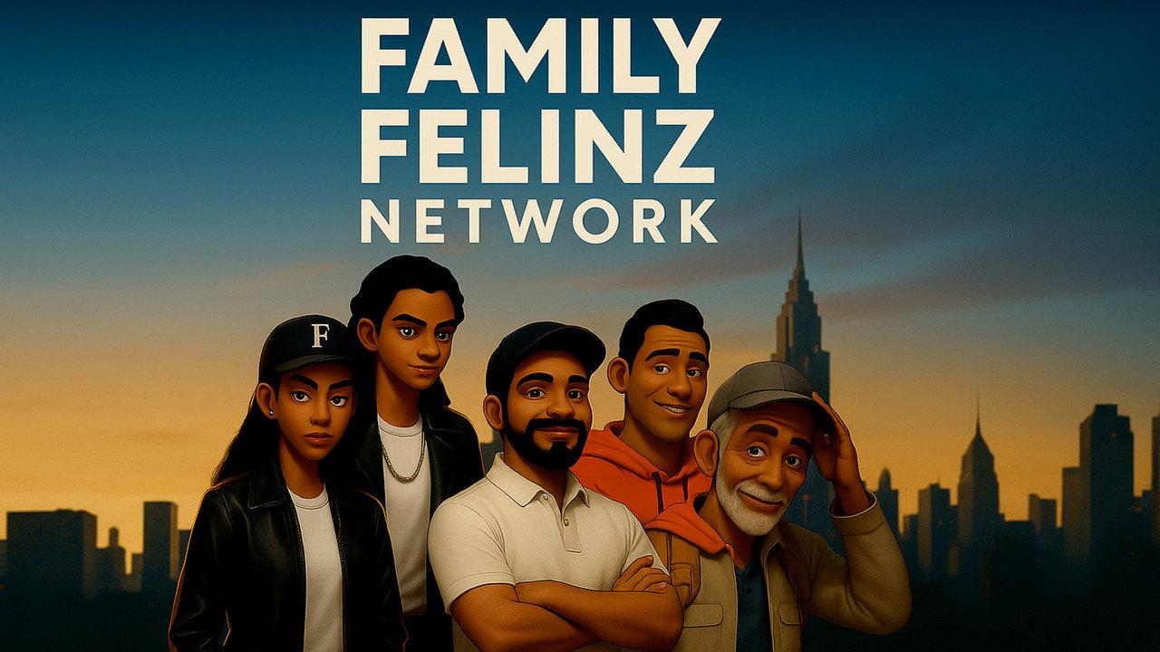 Family Felinz backdrop