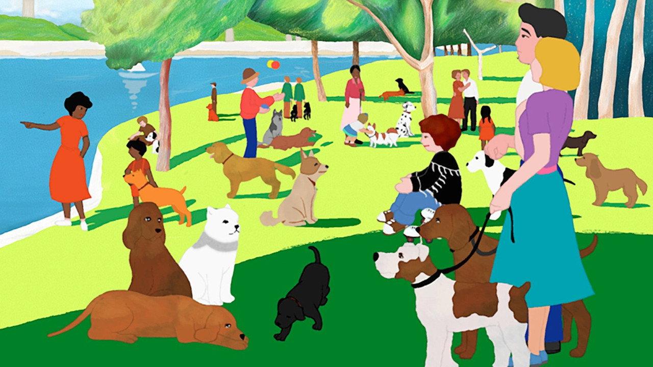 I Want a Dog backdrop