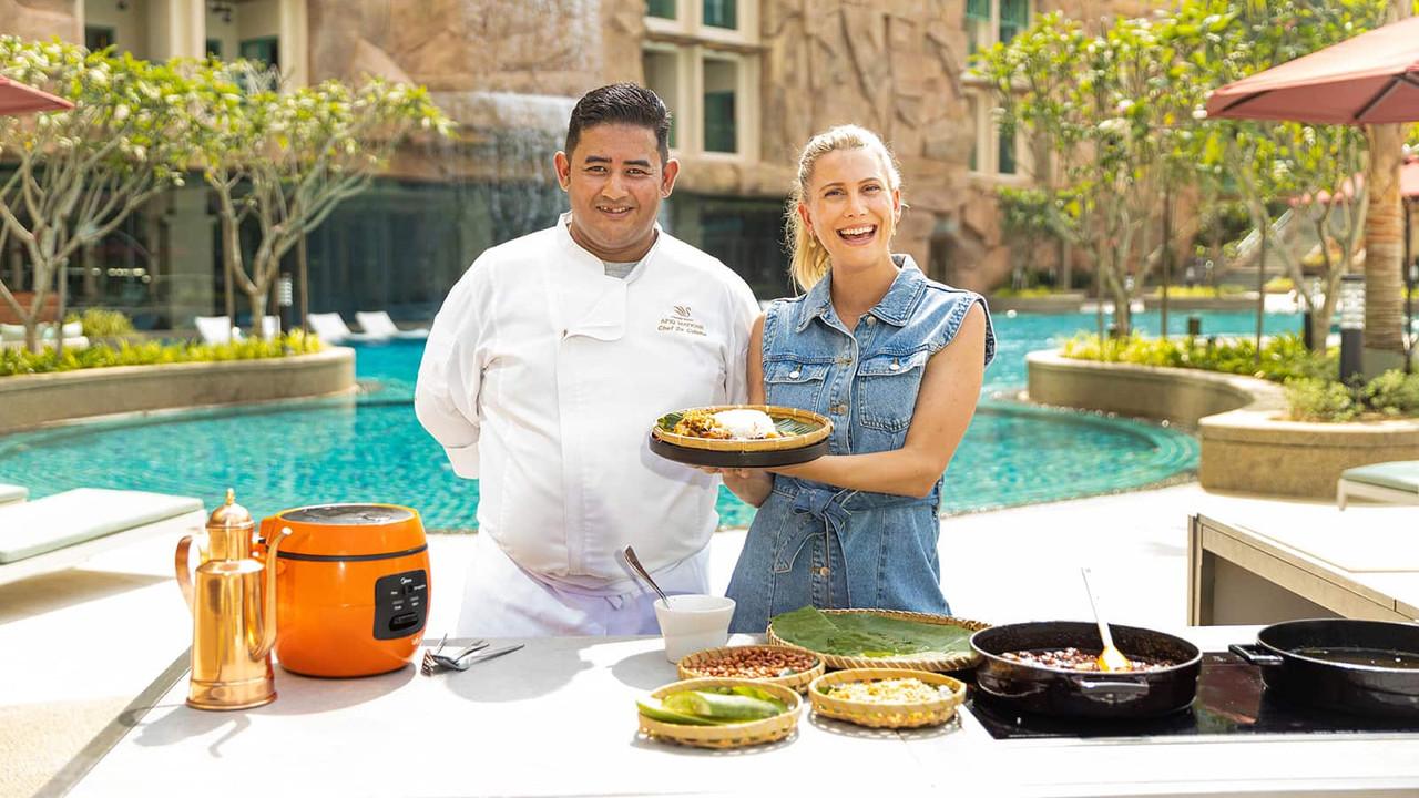 Malaysia Gourmet with Justine Schofield backdrop