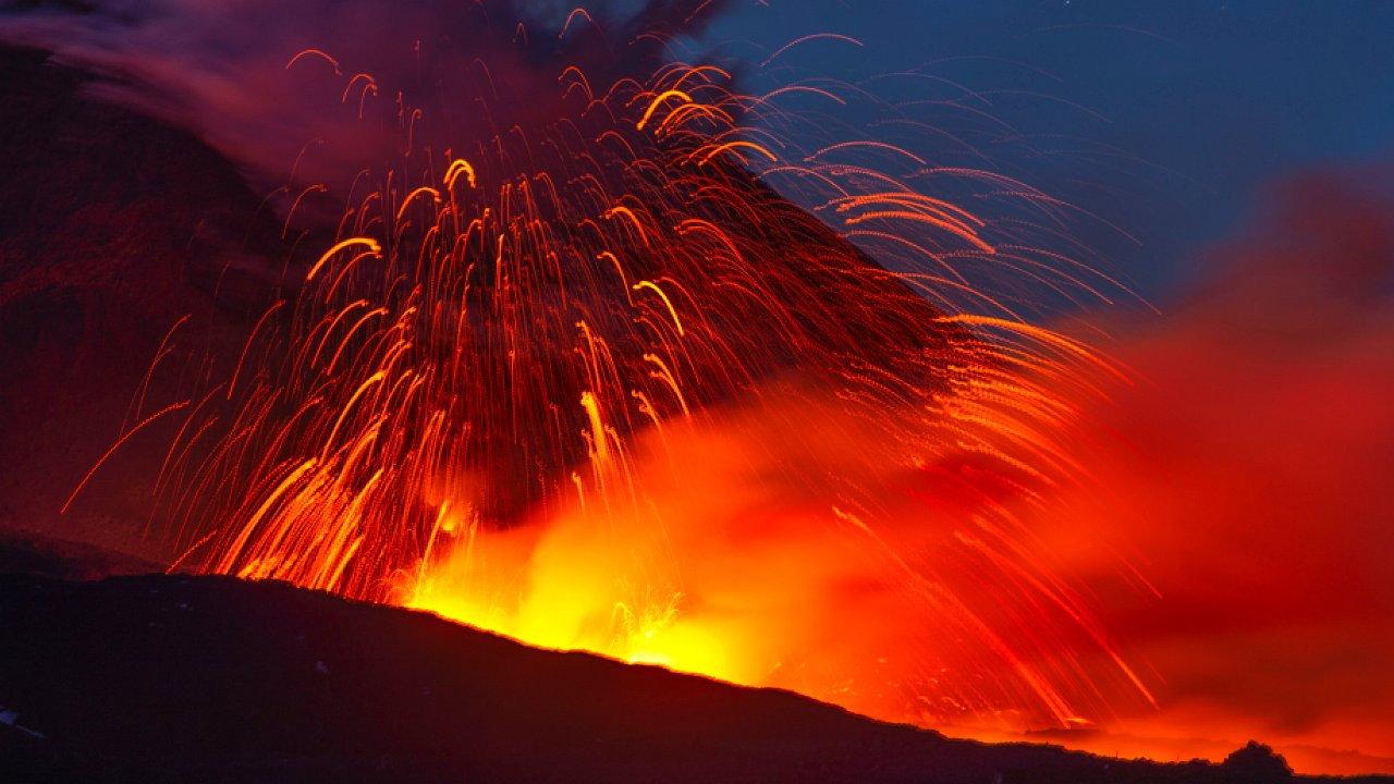 Volcano: Fountains of Fire backdrop