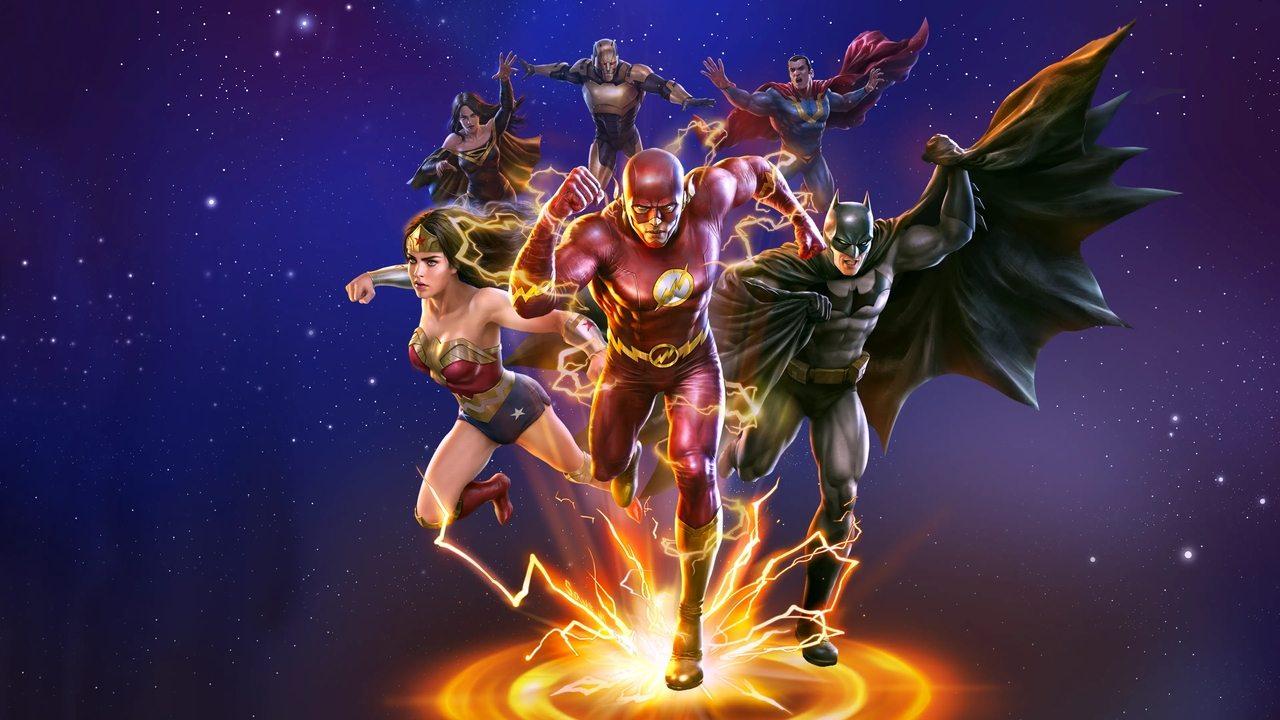 Justice League: Crisis on Infinite Earths Part One backdrop