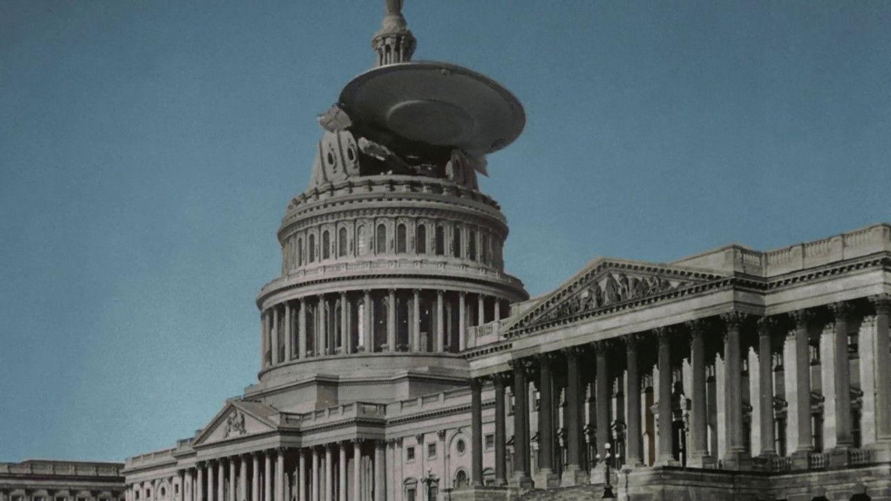 Earth vs. the Flying Saucers backdrop