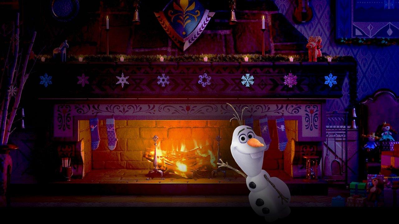 Arendelle Castle Yule Log backdrop