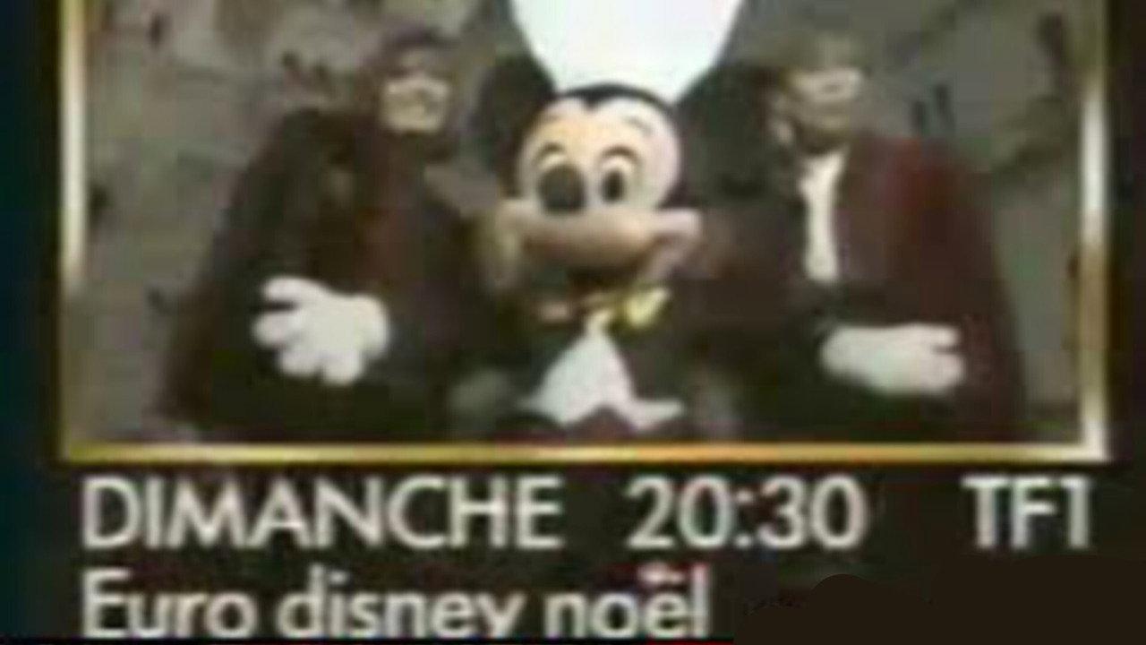 Euro Disney Noël backdrop