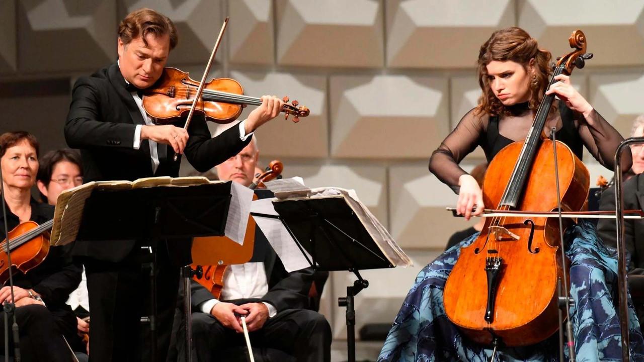 Renaud Capuçon und Julia Hagen spielen Brahms Rheingau Musik Festival 2025 backdrop