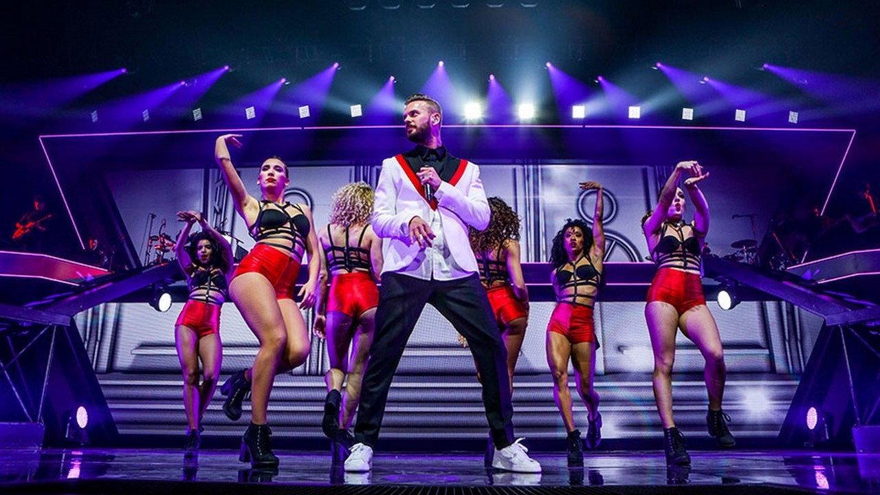 M Pokora - Red Tour backdrop