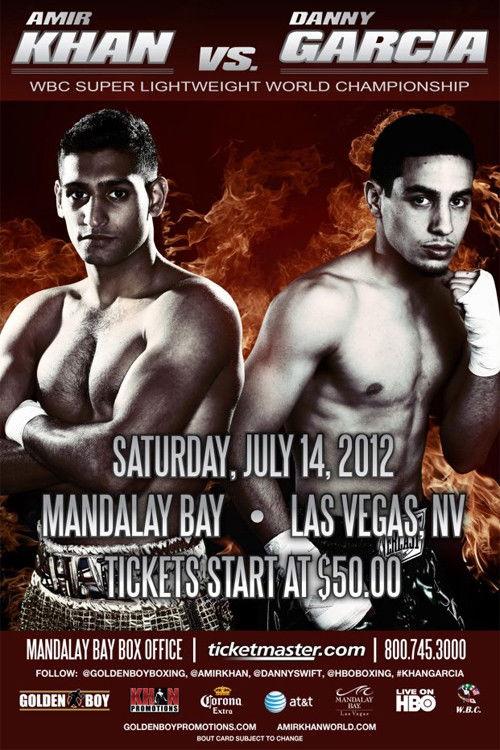 Amir Khan vs. Danny Garcia backdrop