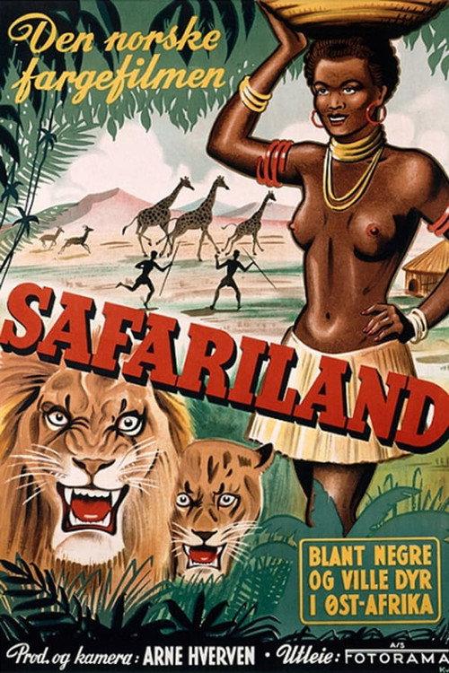 Safari Land: Among Negroes and wildlife in East Africa backdrop
