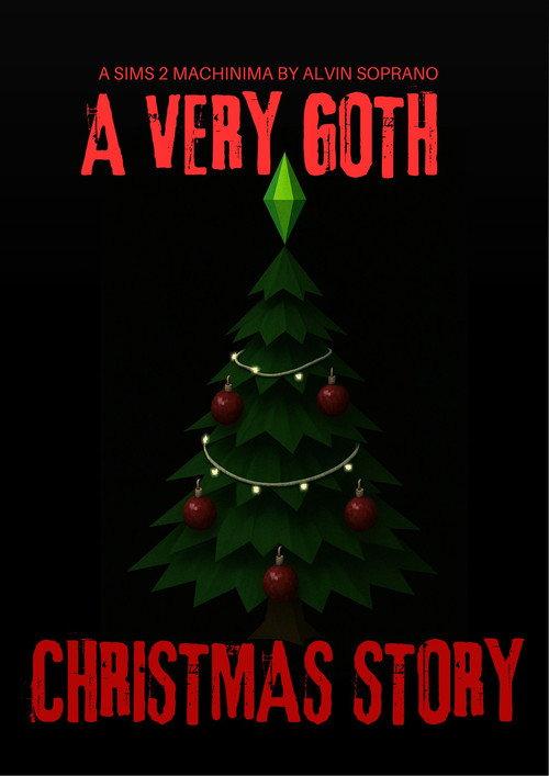 A Very Goth Christmas Story backdrop