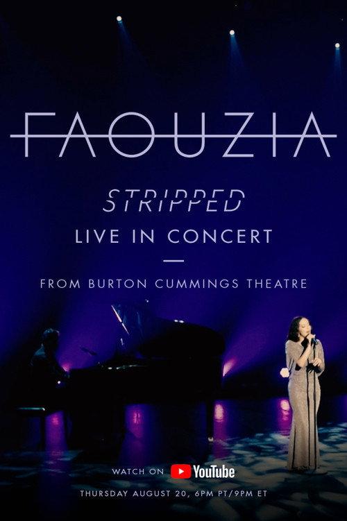 Faouzia - Stripped: Live In Concert from the Burton Cummings Theatre backdrop