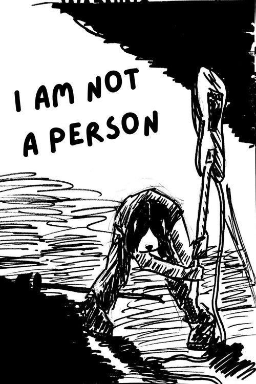 I'M NOT A PERSON backdrop