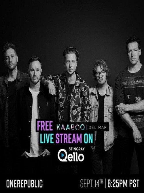 OneRepublic Live Kaaboo Del Mar Festival backdrop