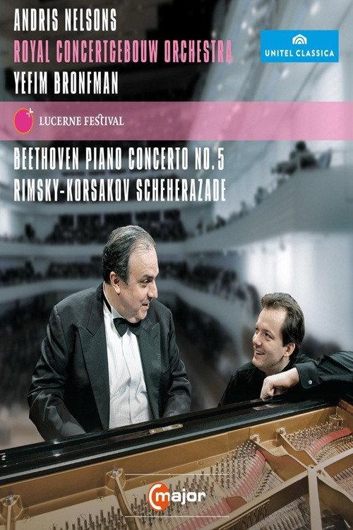 Beethoven: Piano Concerto No. 5 / Rimsky-Korsakov: Scheherazade - Yefim Bronfman, Andris Nelsons & Royal Concertgebouw Orchestra at Lucerne Festival backdrop