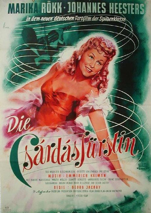 The Csardas Princess backdrop