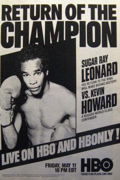 Sugar Ray Leonard vs. Kevin Howard backdrop