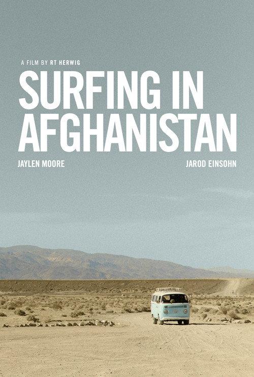 Surfing in Afghanistan backdrop