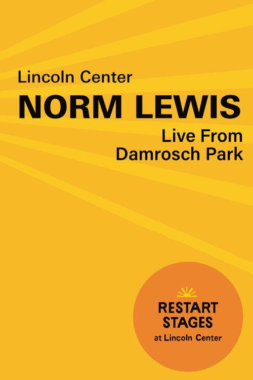 Norm Lewis at Damrosch Park backdrop