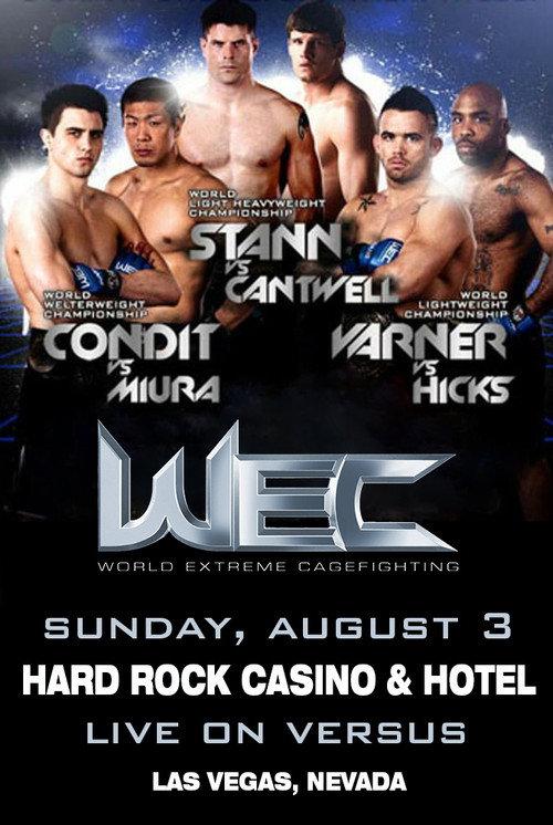 WEC 35: Condit vs. Miura backdrop