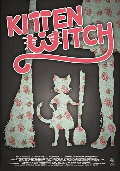 Kitten Witch backdrop