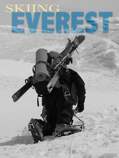 Skiing Everest backdrop