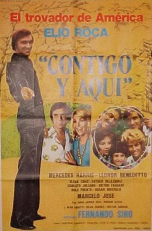 Contigo y aquí backdrop