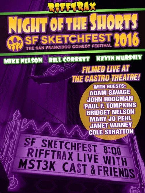 Rifftrax Live: Night of the Shorts - SF Sketchfest 2016 backdrop