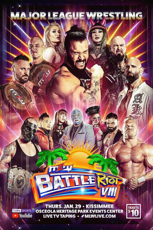 MLW Battle Riot VIII backdrop