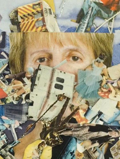She Collage backdrop