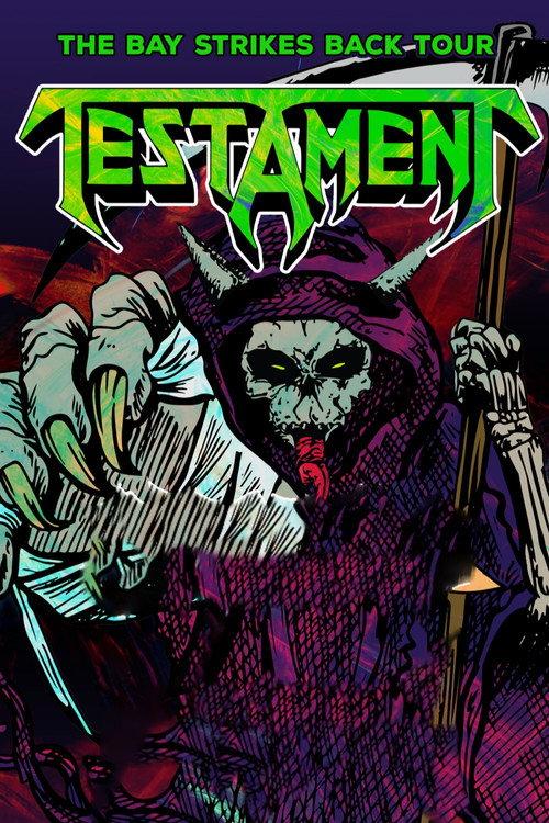 Testament - The Bay Strikes Back Tour backdrop