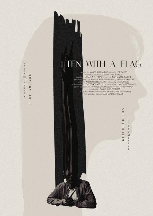 Ten With a Flag backdrop