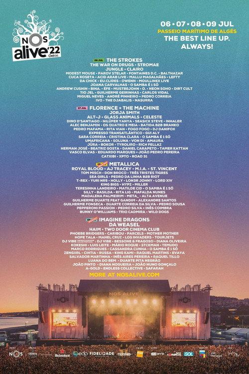 Metallica: Live at NOS Alive Festival 2022 backdrop