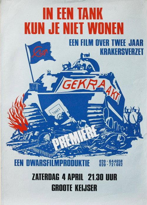 In een tank kun je niet wonen backdrop