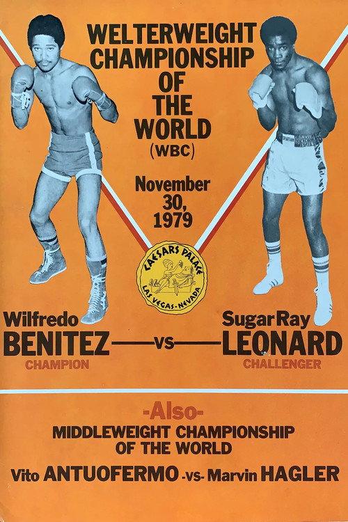 Sugar Ray Leonard vs. Wilfred Benítez backdrop