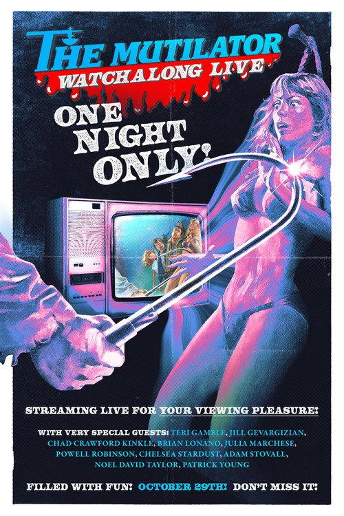 The Mutilator Watchalong Live backdrop