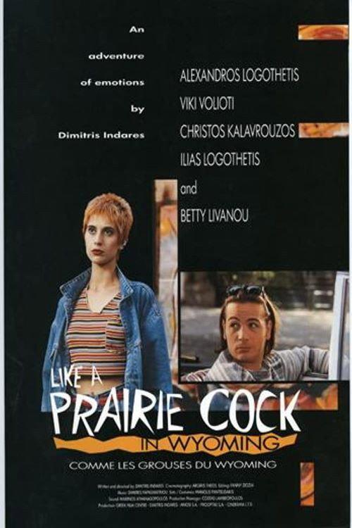 Like a Prairie Cock in Wyoming backdrop