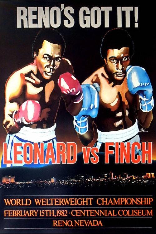 Sugar Ray Leonard vs. Bruce Finch backdrop