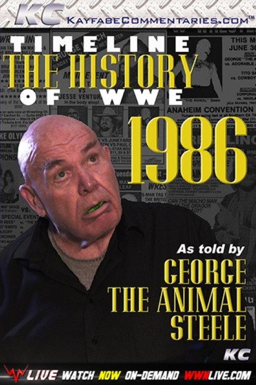 Timeline The History of WWE – 1986 – As Told By George Steele backdrop